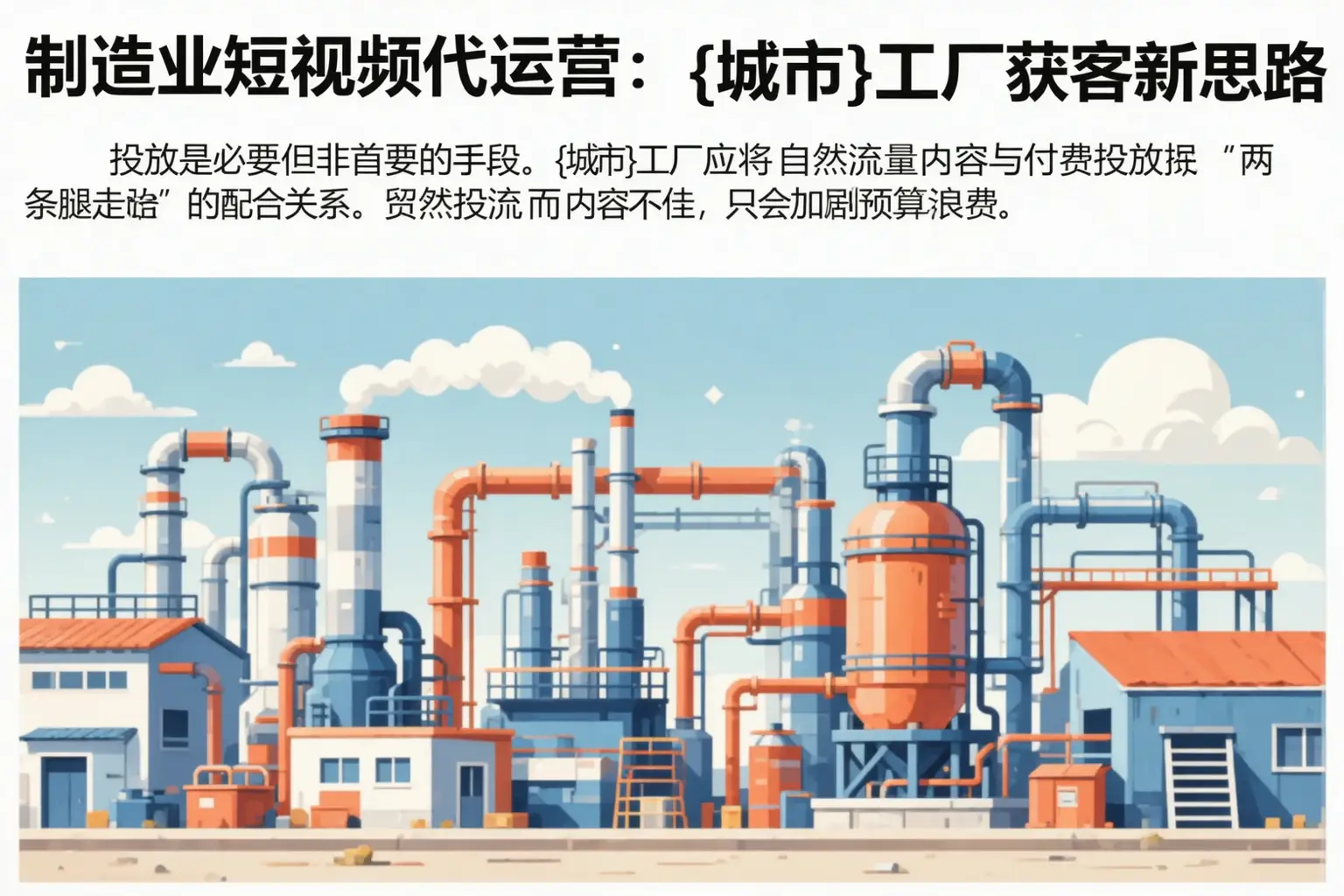 制造业短视频代运营：江西工厂获客新思路