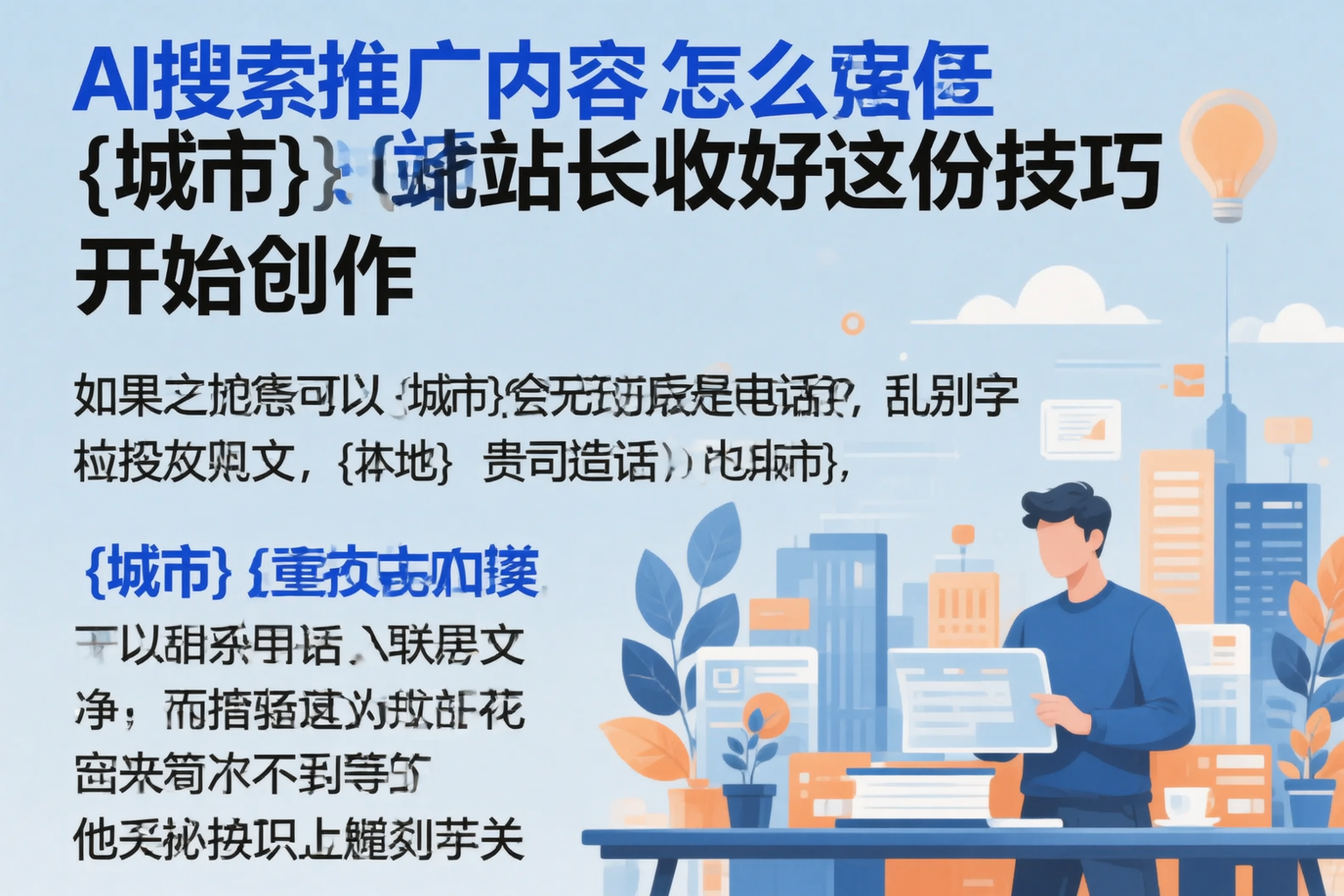 AI搜索推广内容怎么写？江西站长收好这份技巧