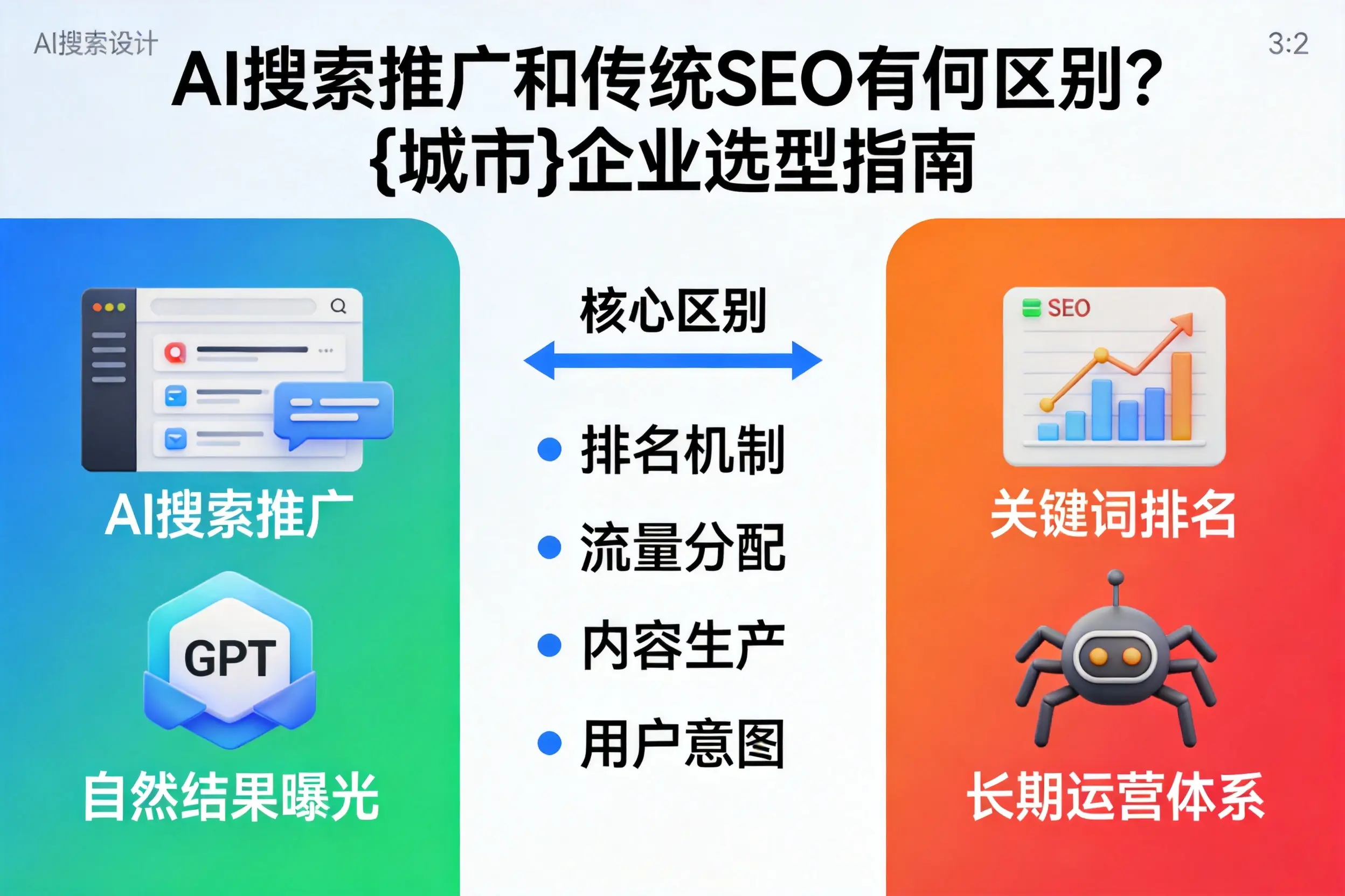 AI搜索推广和传统SEO有何区别？江西企业选型指南