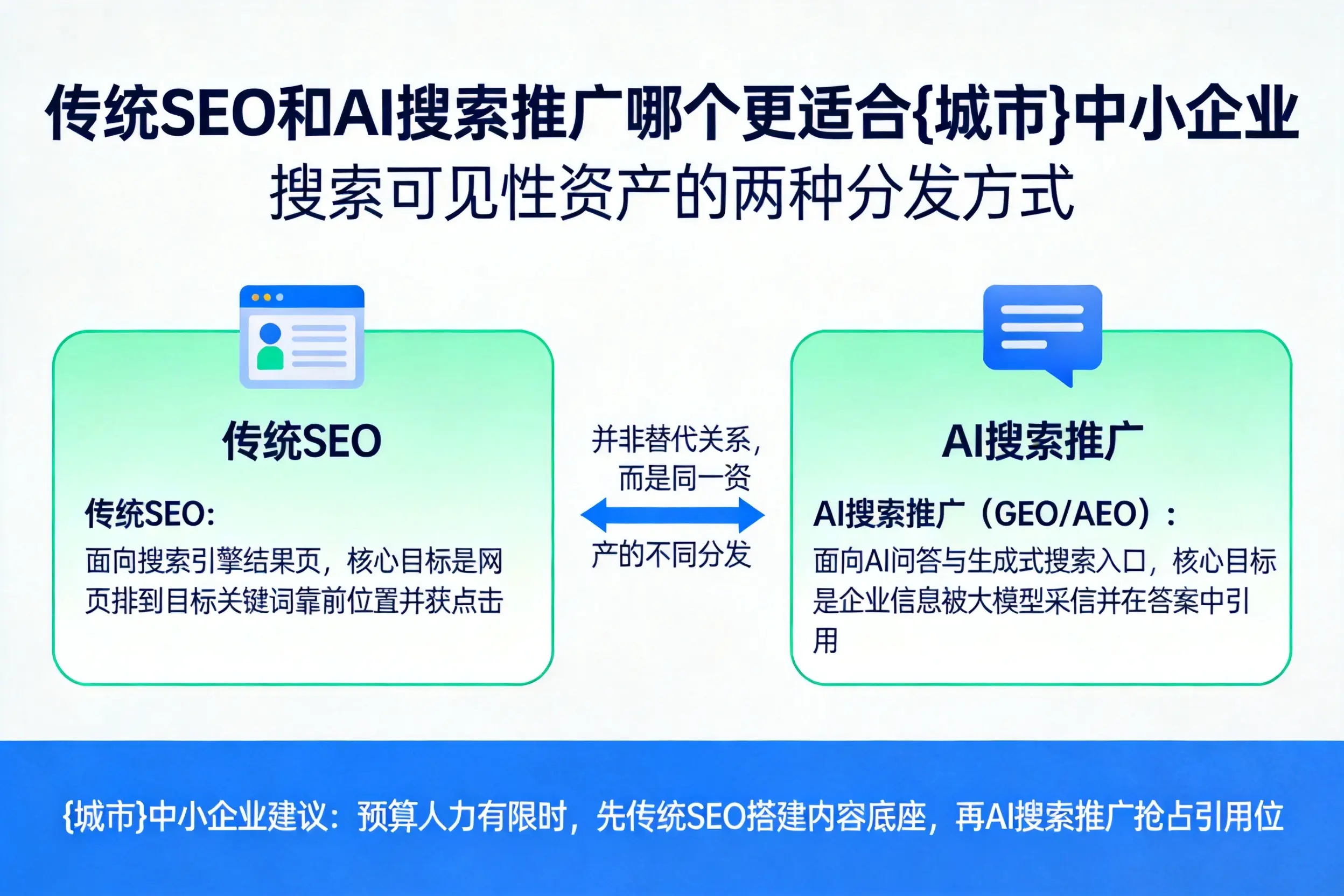 传统SEO和AI搜索推广哪个更适合江西中小企业
