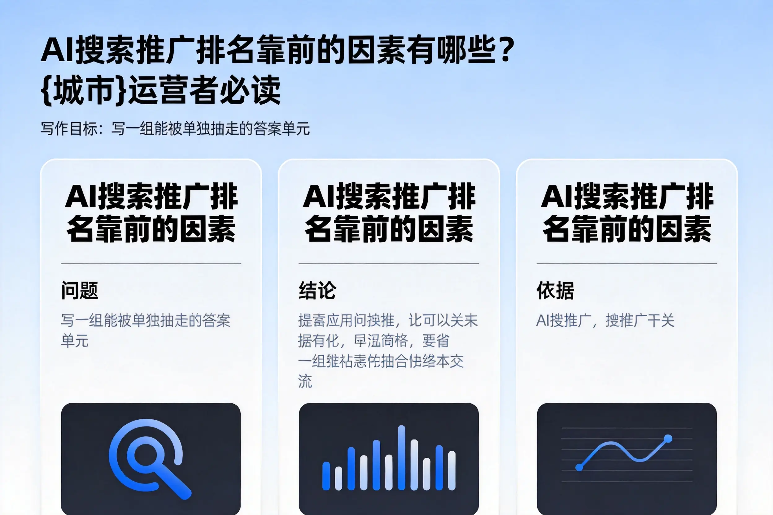 AI搜索推广排名靠前的因素有哪些？江西运营者必读