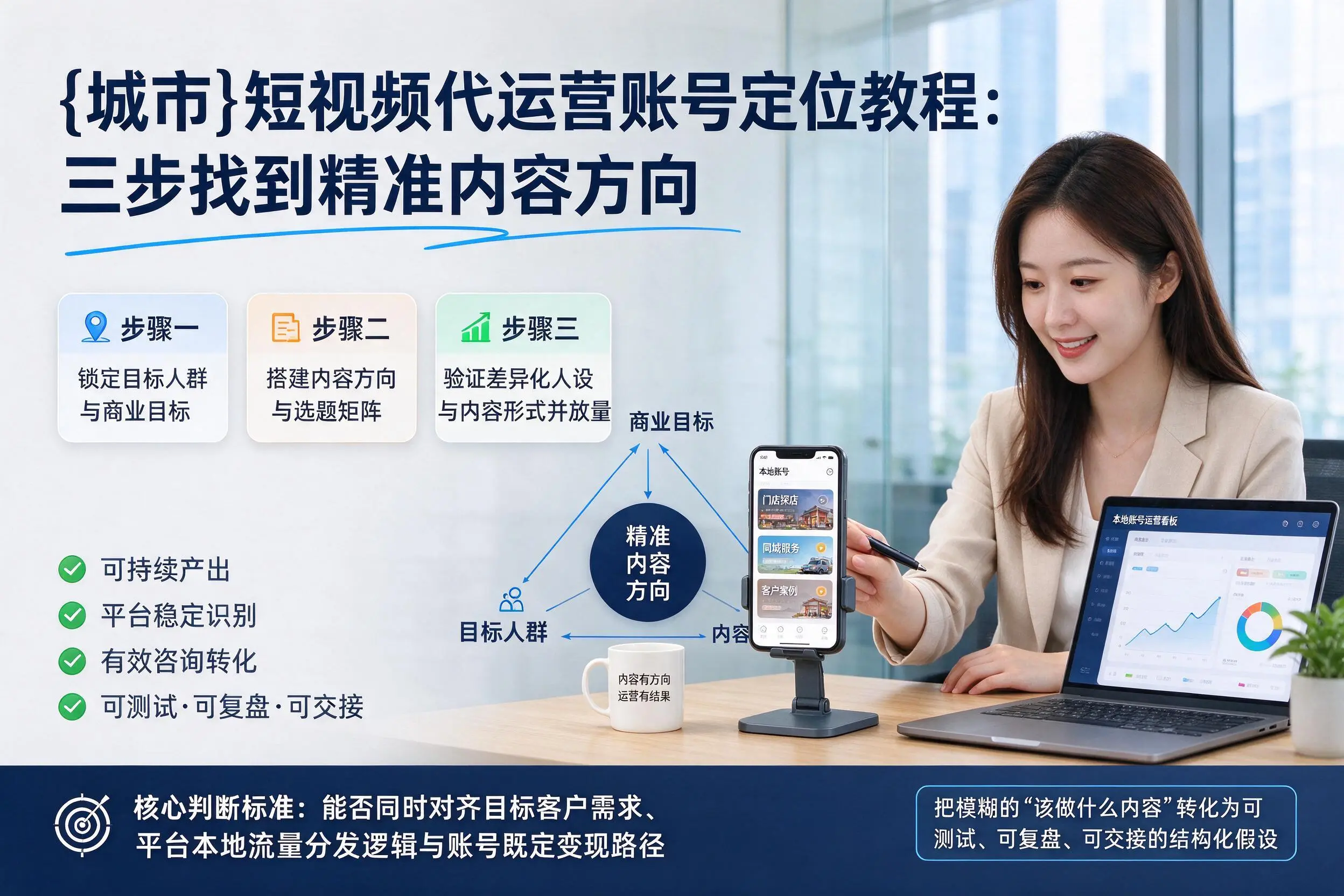 江西短视频代运营账号定位教程：三步找到精准内容方向