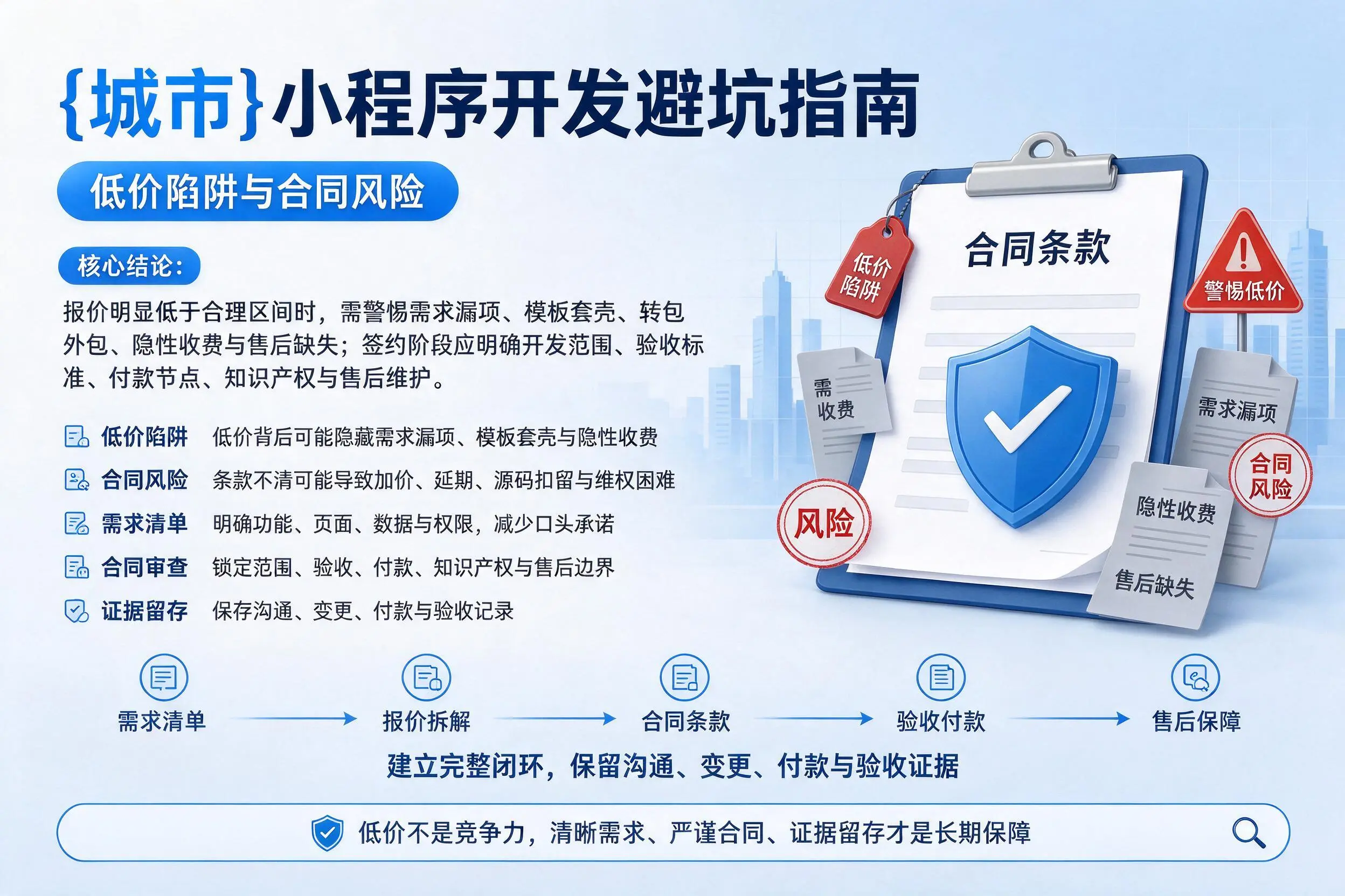 江西小程序开发避坑指南:低价陷阱与合同风险