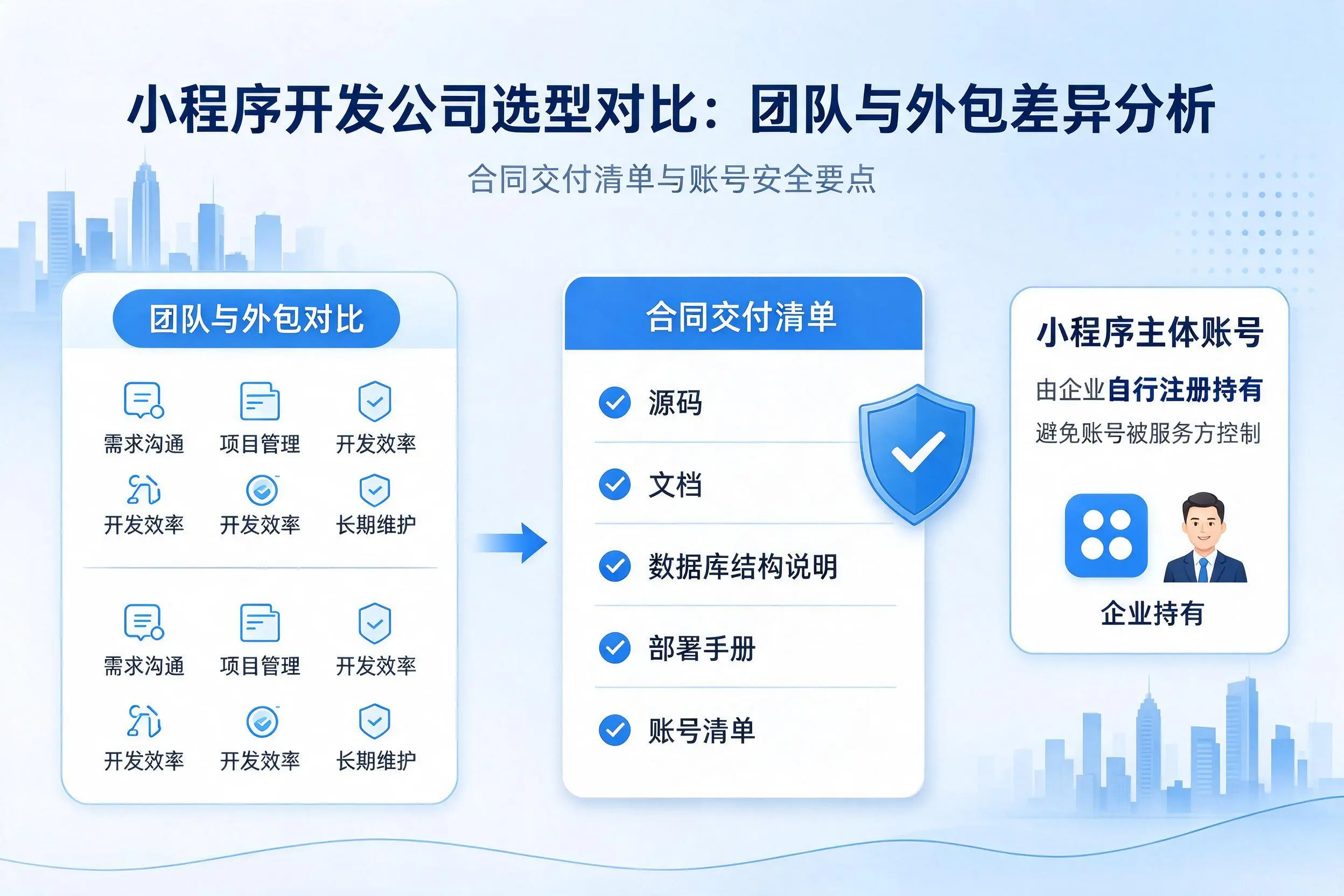 江西小程序开发公司选型对比：团队与外包差异分析