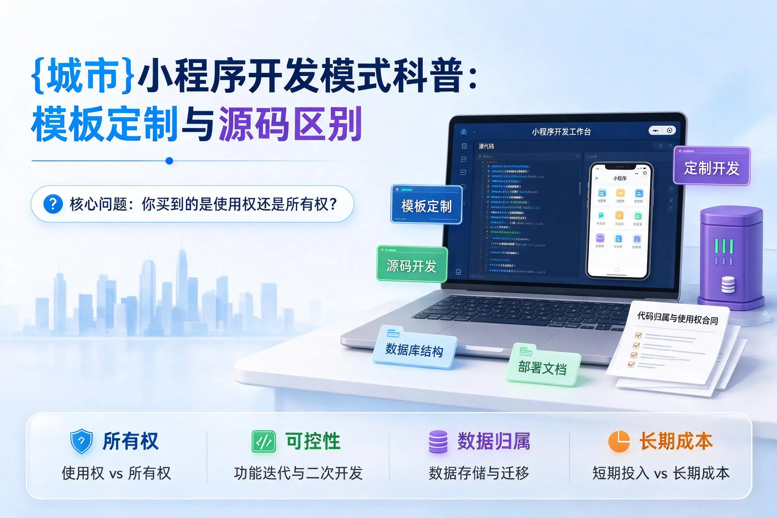 江西小程序开发模式科普：模板定制与源码区别