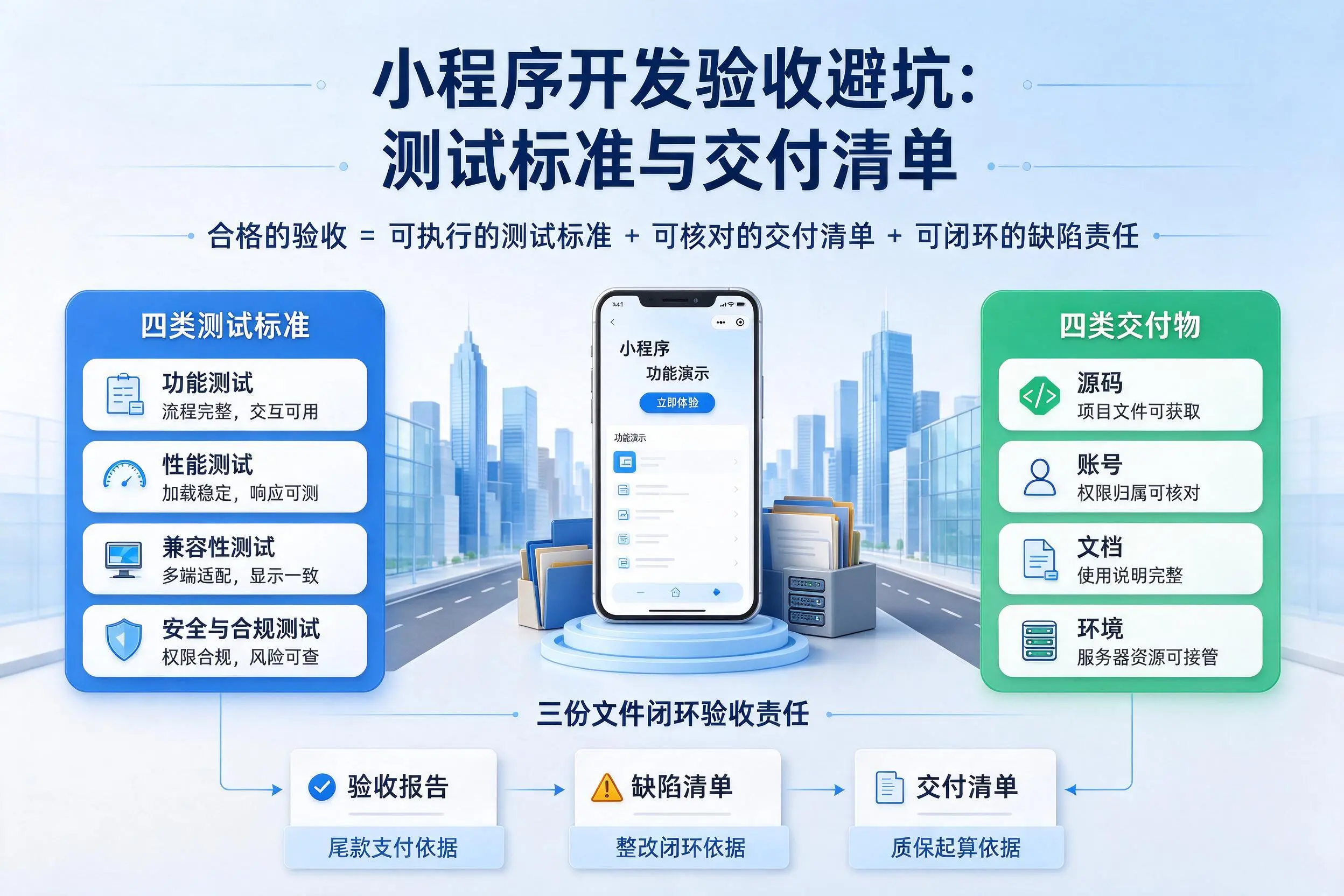 江西小程序开发验收避坑:测试标准与交付清单