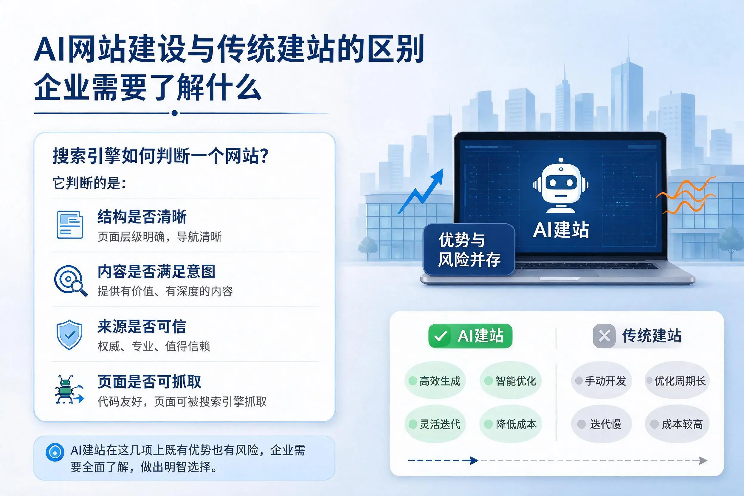 AI网站建设与传统建站的区别,江西企业需要了解什么