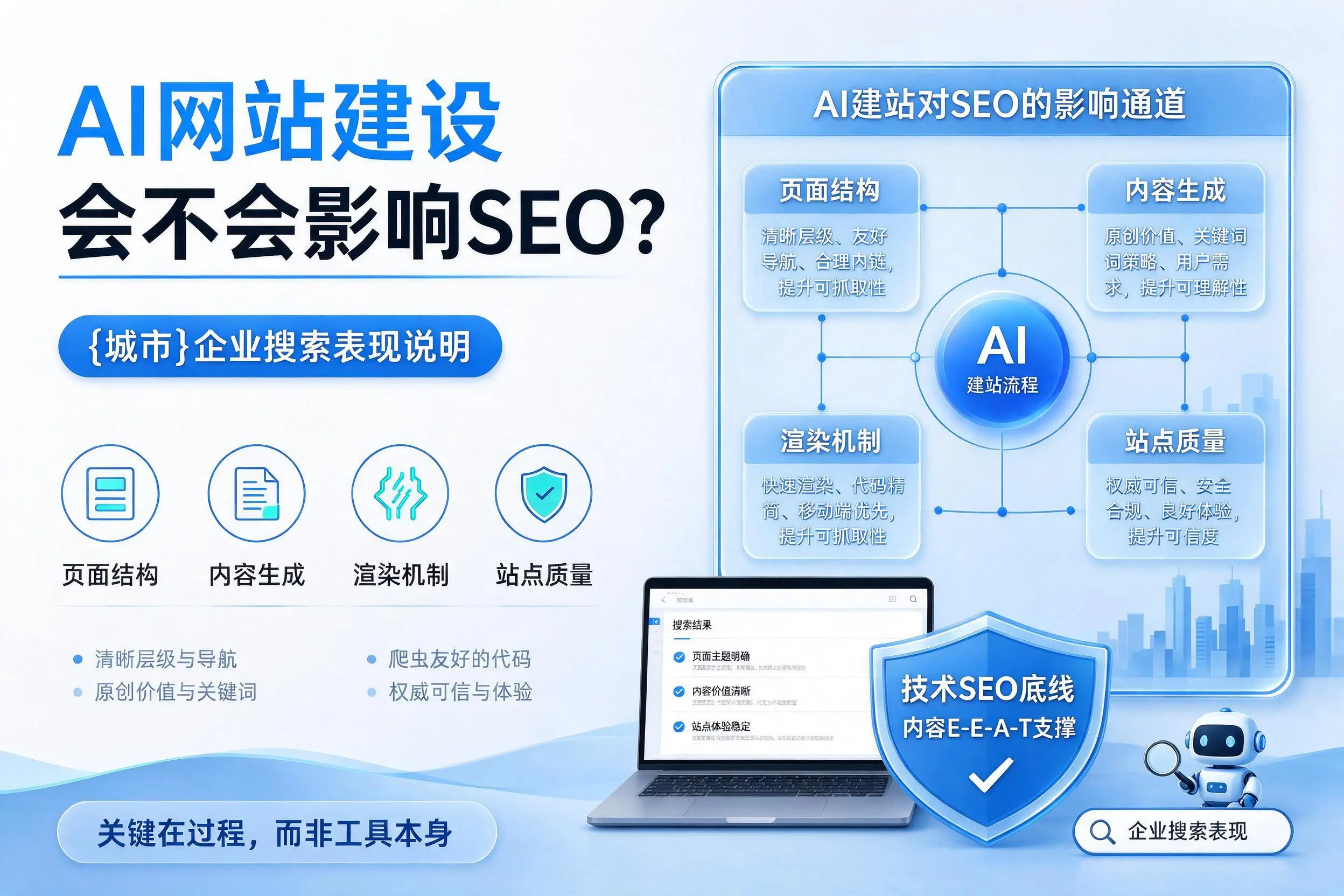 AI网站建设会不会影响SEO？江西企业搜索表现说明
