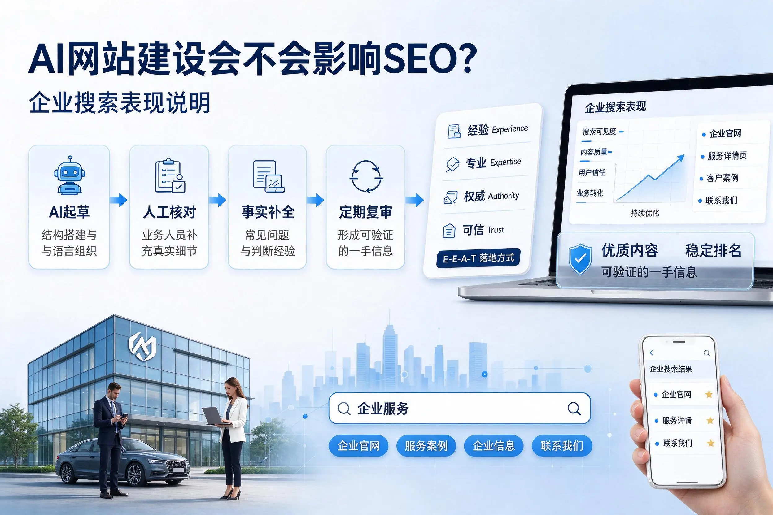 AI网站建设会不会影响SEO？江西企业搜索表现说明