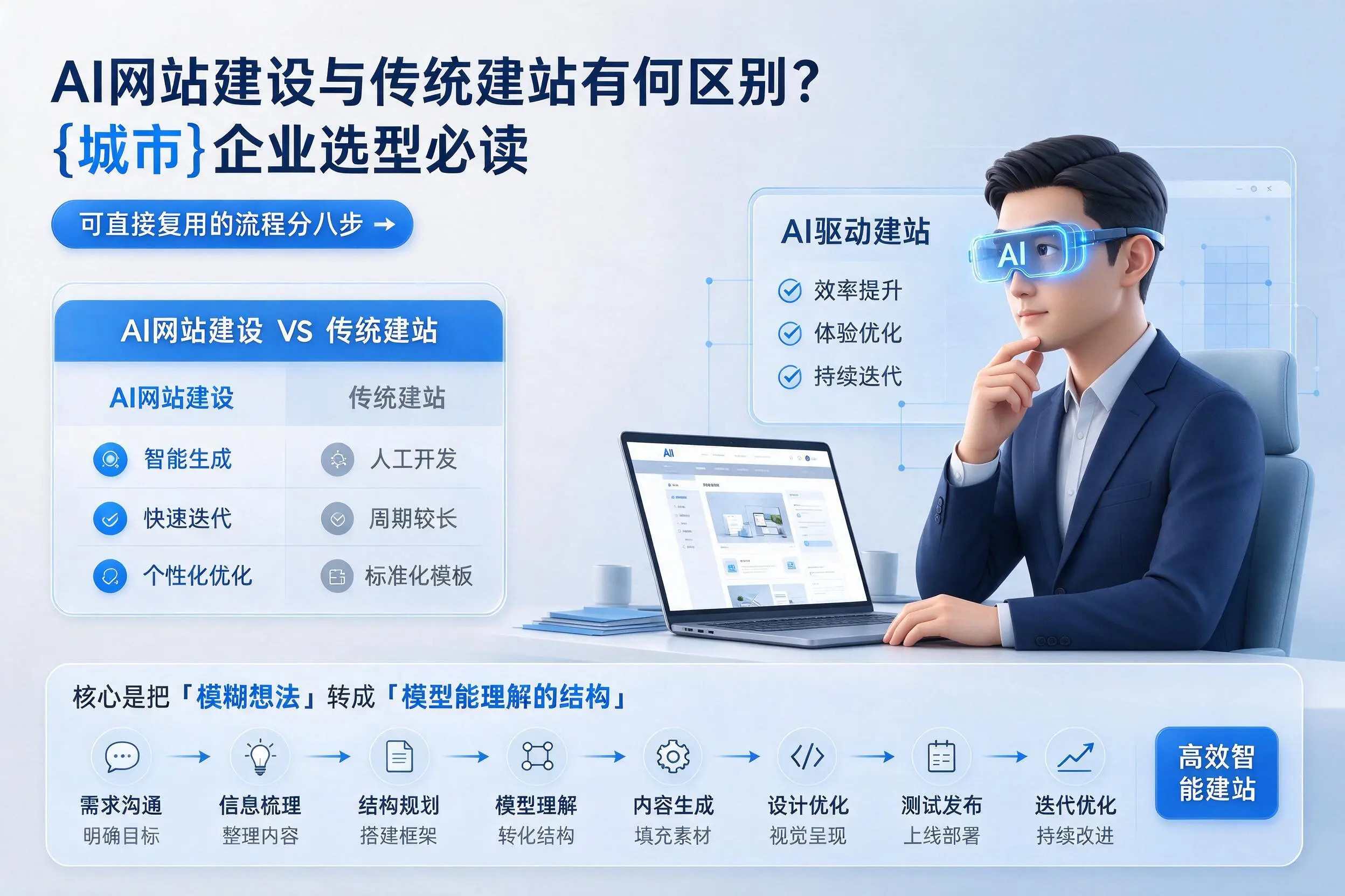 AI网站建设与传统建站有何区别？江西企业选型必读