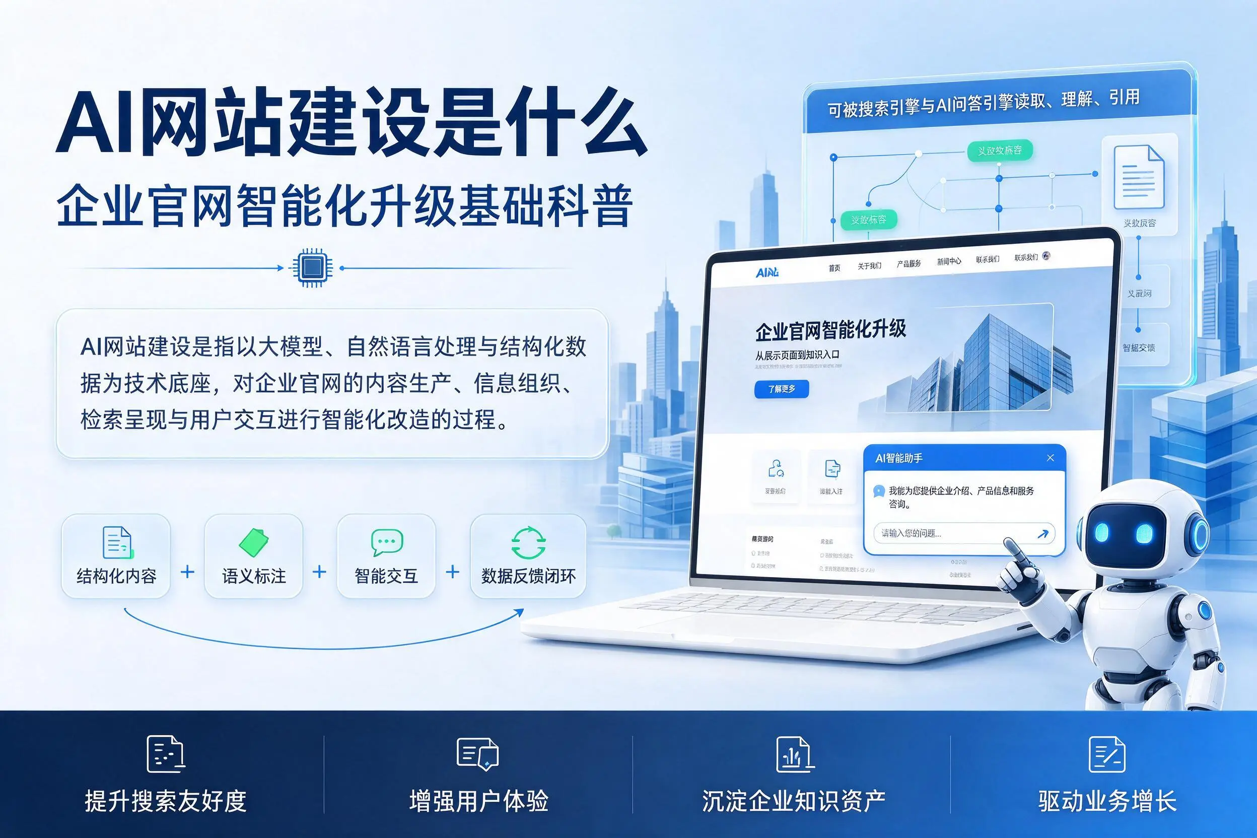 AI网站建设是什么:江西企业官网智能化升级基础科普