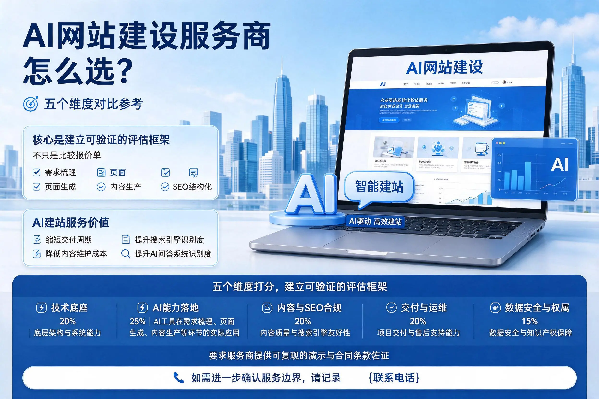 江西AI网站建设服务商怎么选？五个维度对比参考