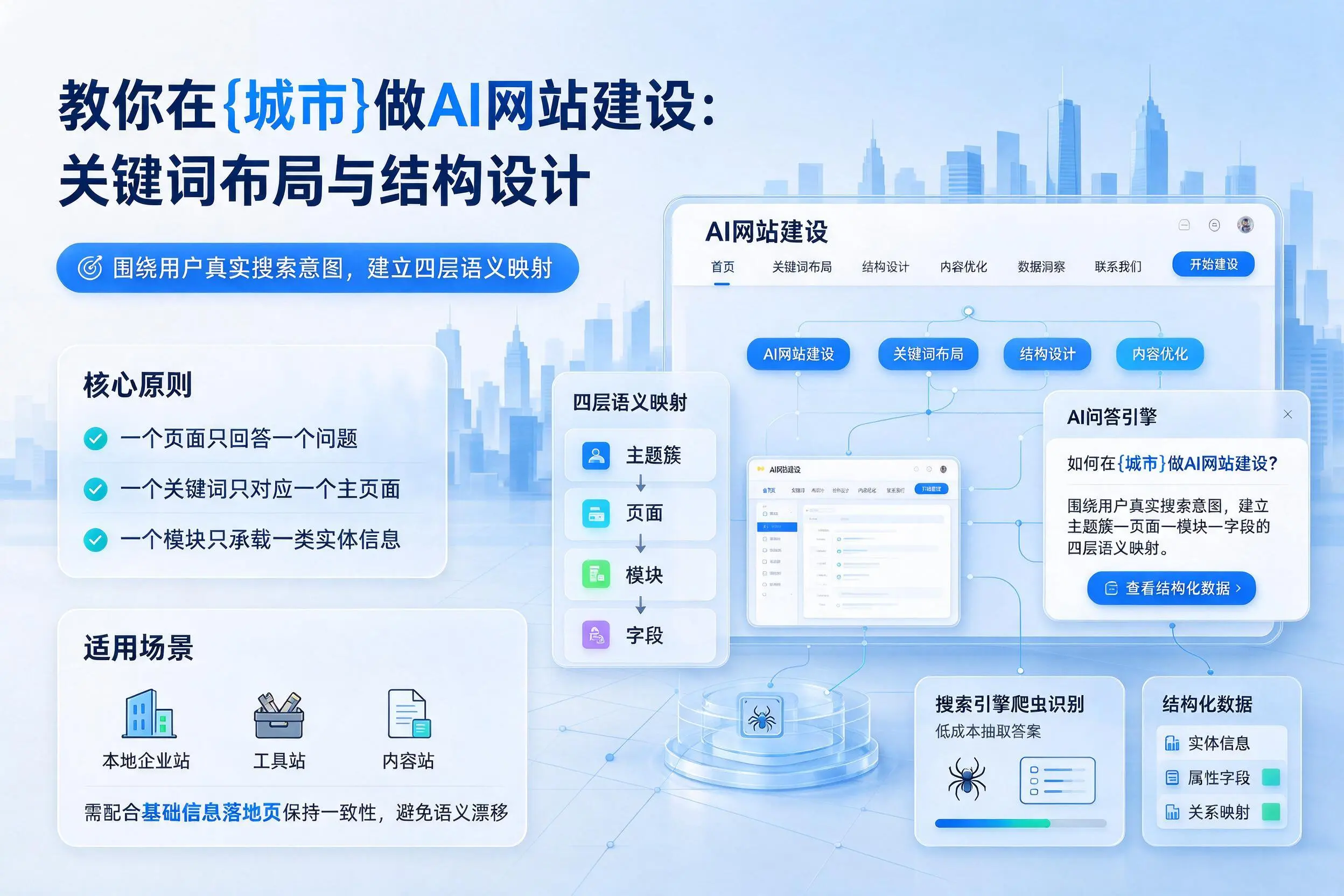 教你在江西做AI网站建设：关键词布局与结构设计