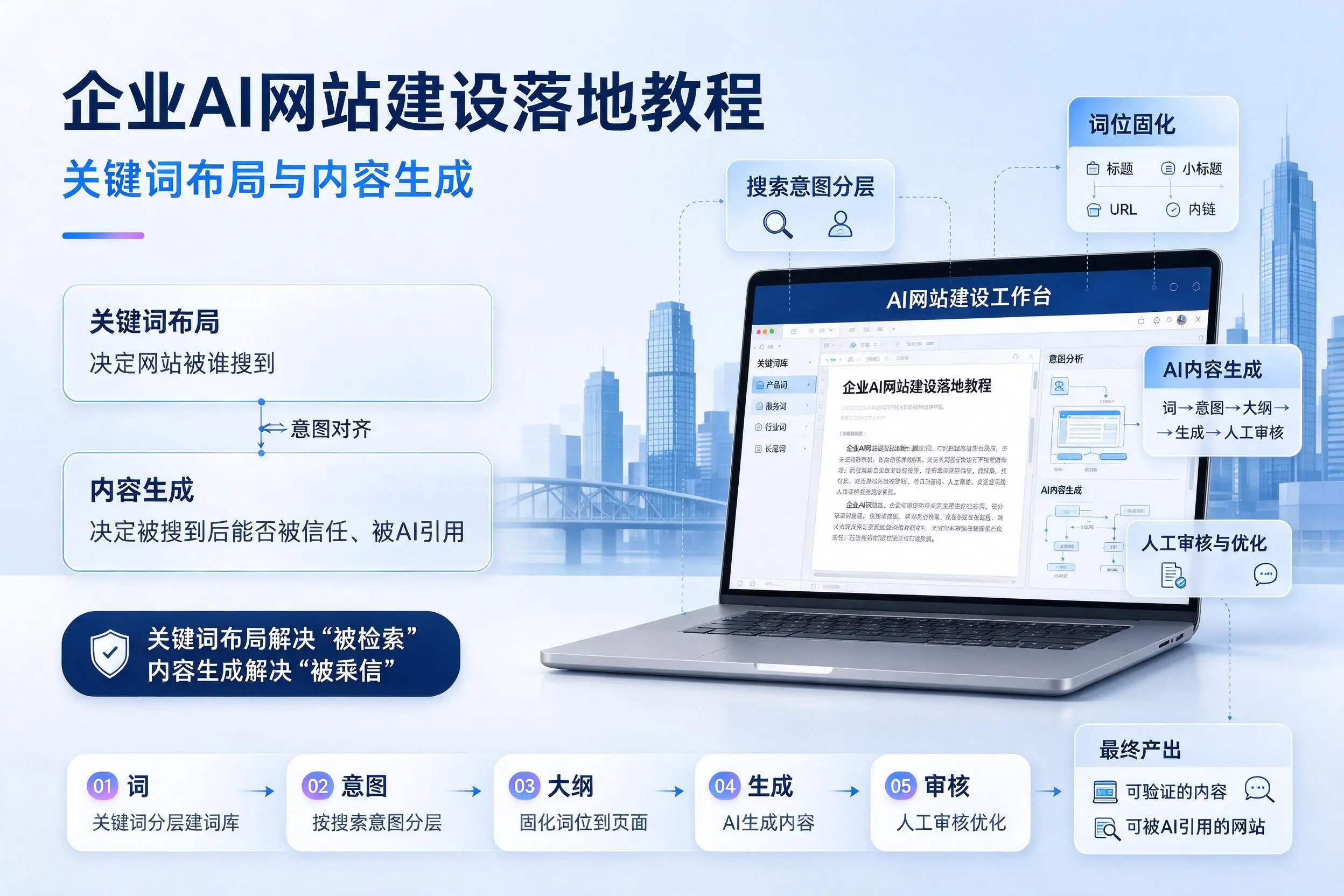 江西企业AI网站建设落地教程：关键词布局与内容生成